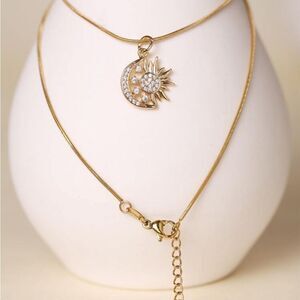 Boho sun necklace M993